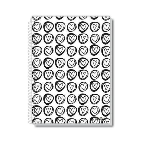 CADERNO 1MT PAUTA BRANCA LOOP 80 FOLHAS