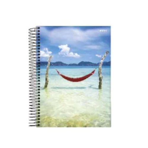 CADERNO JANDAIA 1/4 SUMMER ESPIRAL 80 FLS
