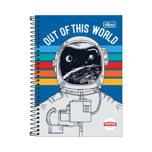 CADERNO TILIBRA 1/4 PEPPER ESPIRAL 80 FOLHAS