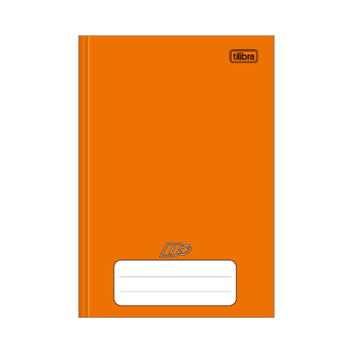 CADERNO BROCHURA 1/4 TILIBRA D+ LARANJA 96 FLS