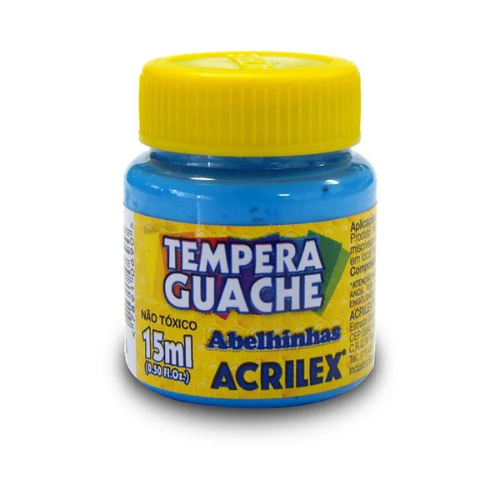 TINTA GUACHE ACRILEX 15ML AZUL CELESTE