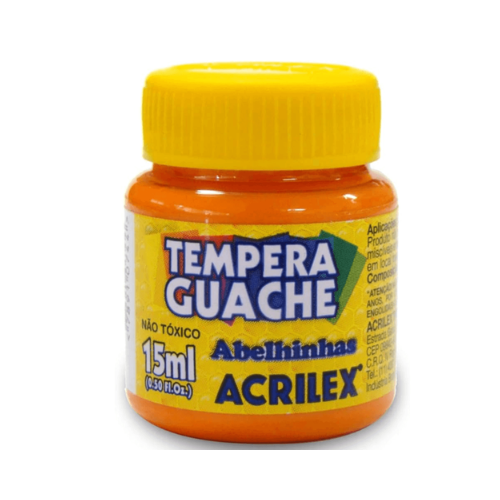 TINTA GUACHE ACRILEX 15ML LARANJA