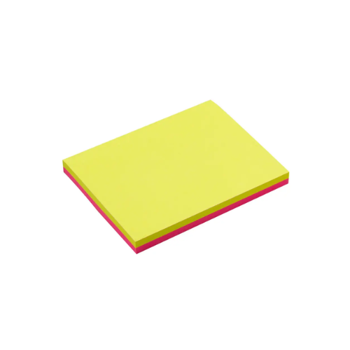 BLOCO ADESIVO MAXPRINT NEON 2 CORES 76X10,2 - 100 FOLHAS