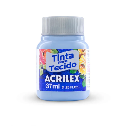 TINTA PARA TECIDO ACRILEX 37ML AZUL BEBE - 811
