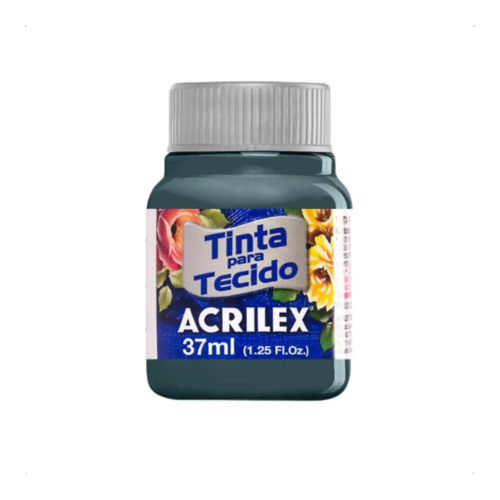 TINTA PARA TECIDO ACRILEX 37ML CINZA LUNAR - 574