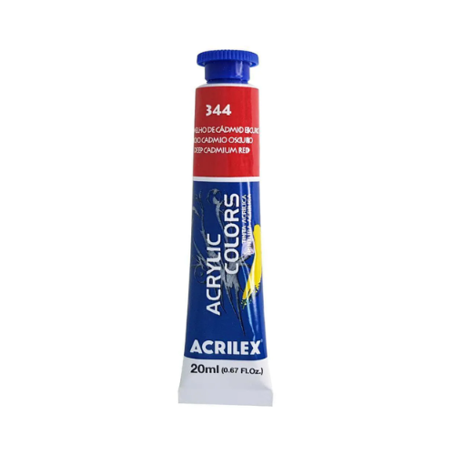 TINTA ACRILICA ACRILEX VERMELHO DE CADMIO 20ML - 344