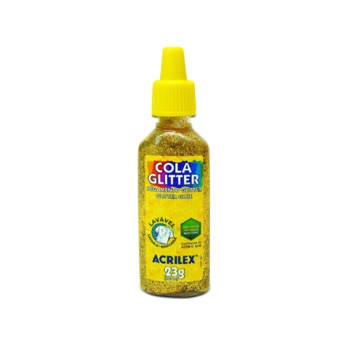 COLA GLITTER ACRILEX OURO 23G