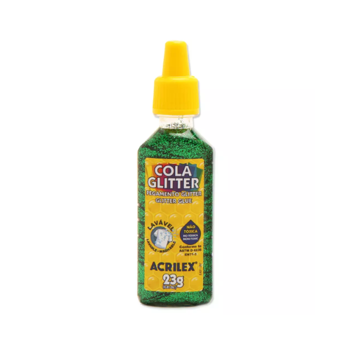 COLA GLITTER ACRILEX VERDE 23G
