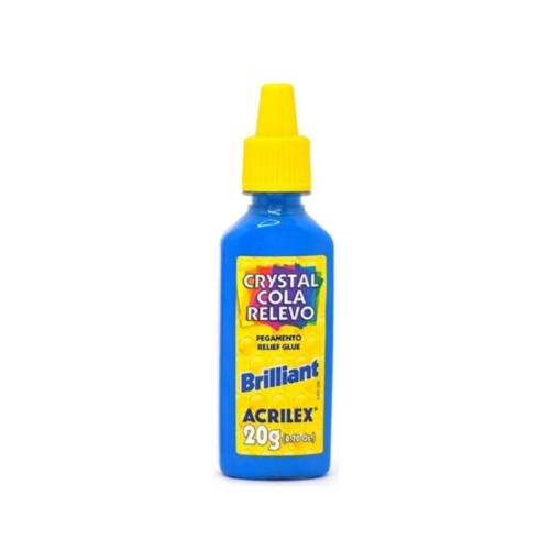 COLA RELEVO ACRILEX BRILLIANT AZUL 20G