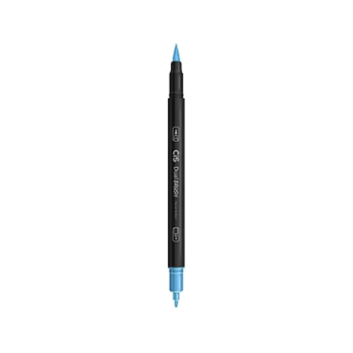 CANETA DUAL BRUSH PEN CIS AQUARELAVEL AZUL PASTEL DUAS PONTAS