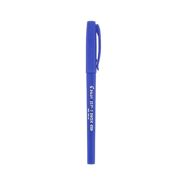 CANETA ESFEROGRAFICA PILOT BP-1 INOX AZUL 0.7