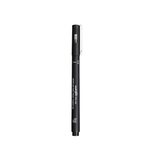 CANETA NANQUIM UNI PIN 0.6 PRETA