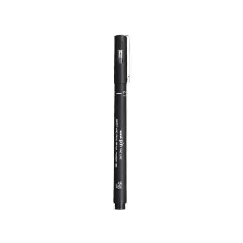 CANETA NANQUIM UNI PIN 0.7 PRETA