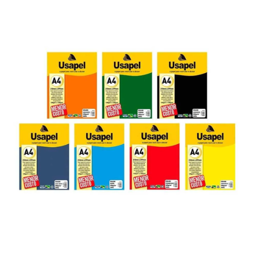 PAPEL COLOR MAIS USAPEL C/ 50 FOLHAS 180G
