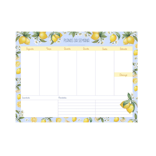 PLANNER SEMANAL DE MESA LITOARTE LIMOES