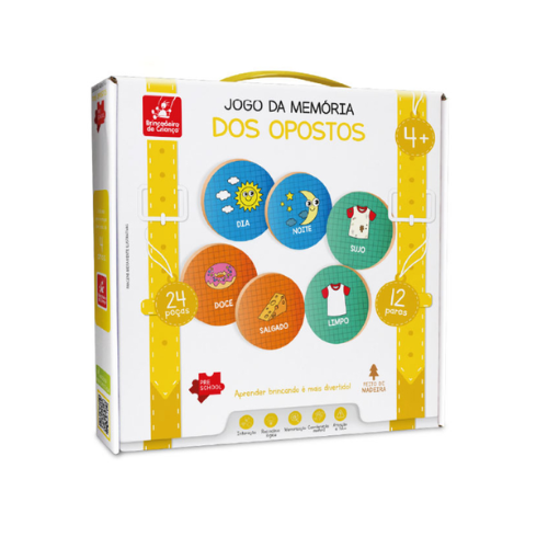BRINQUEDO PEDAGOGICO BRINCADEIRA DE CRIANCA JOGO DA MEMORIA DOS OPOSTOS