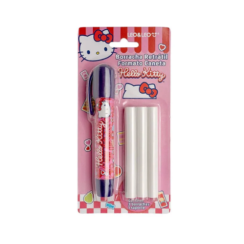 BORRACHA RETRATIL LEO E LEO HELLO KITTY