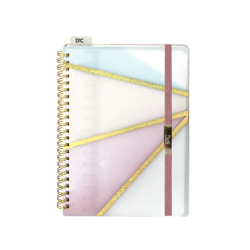 CADERNO A5 DAC GEOMETRICO ESPIRAL 80 FOLHAS