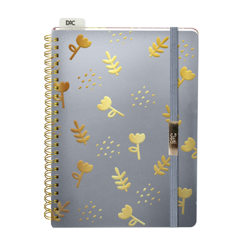 CADERNO A5 DAC FLOR ESPIRAL 80 FOLHAS