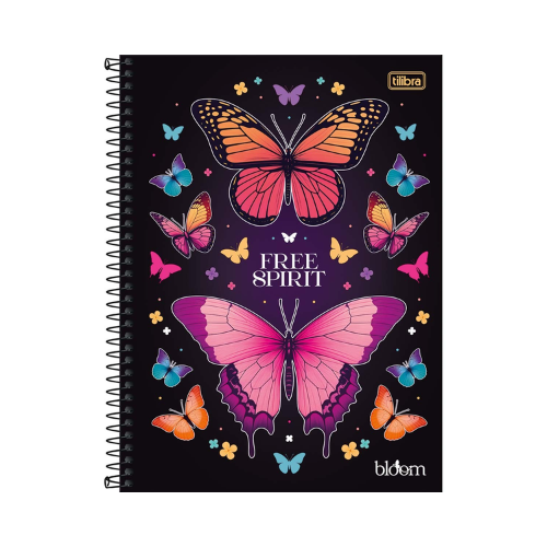 CADERNO TILIBRA 1MT UNIVERSITARIO BLOOM 80 FOLHAS