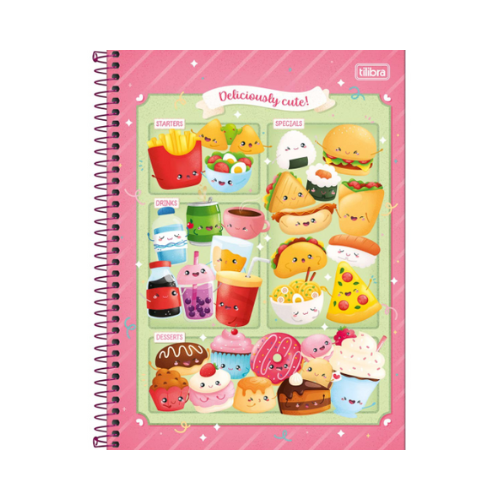 CADERNO TILIBRA 1MT UNIVERSITARIO TASTE 80 FOLHAS