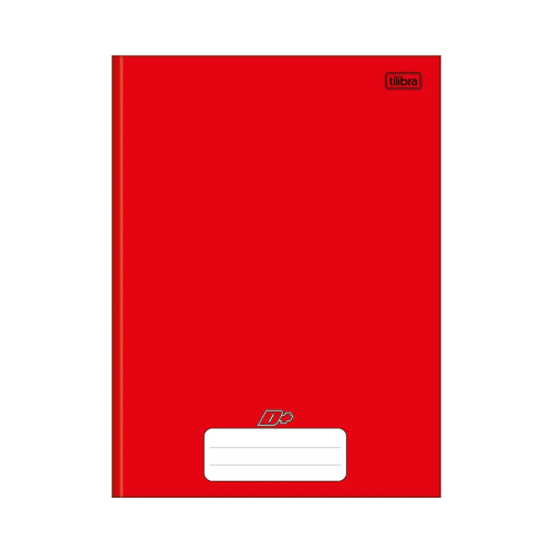 CADERNO BROCHURA TILIBRA D+ VERMELHO 96 FOLHAS