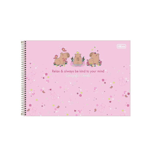 CADERNO ESPIRAL CARTOGRAFIA TILIBRA MELLOW 80 FOLHAS