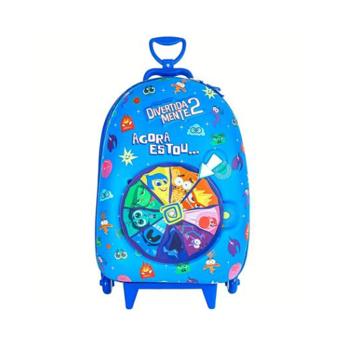 MOCHILA DE RODINHA MAXTOY DIVERTIDAMENTE 2 AZUL
