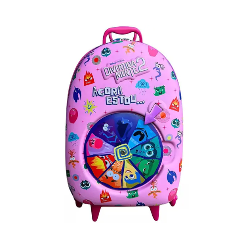 MOCHILA DE RODINHA MAXTOY DIVERTIDAMENTE 2 ROSA