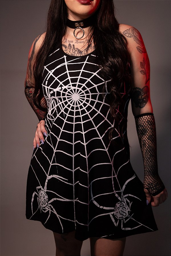 Vestido Teia + Aranha