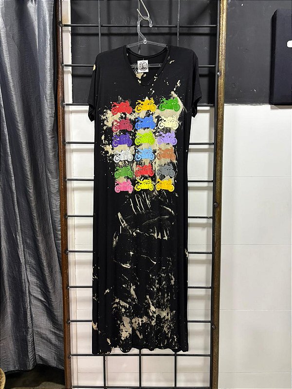 Vestido longo Motos