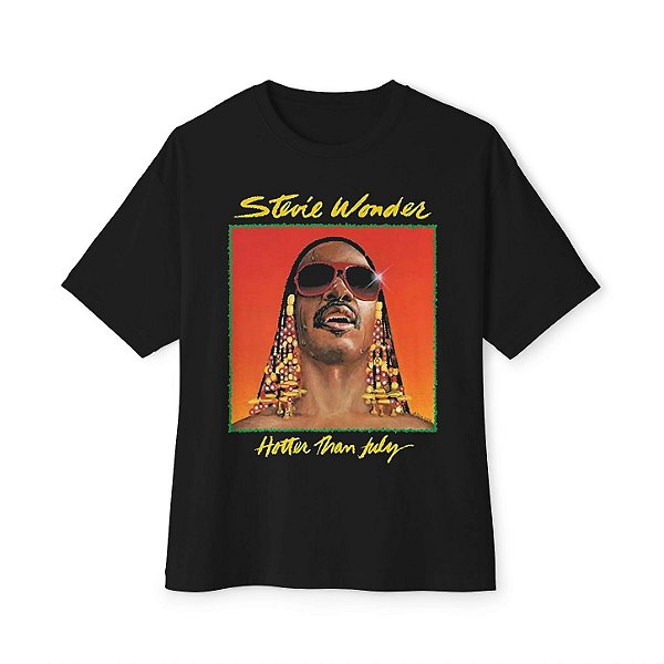 Camiseta Stevie Wonder Hotter Than July