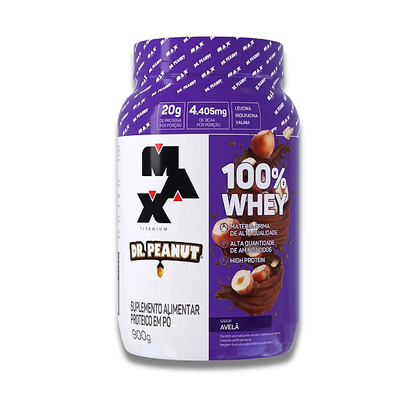 100% Whey Max Titanium x Dr. Peanut 900g