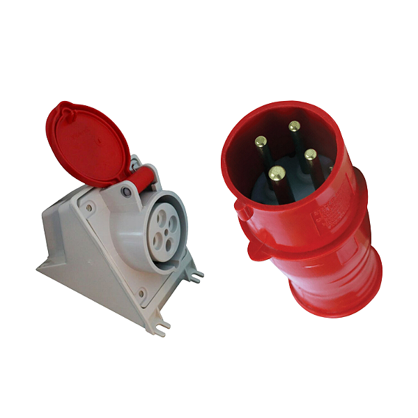Plugue e Tomada Sobrepor Newkon 440V 3P+T 16A 6H Vm Steck