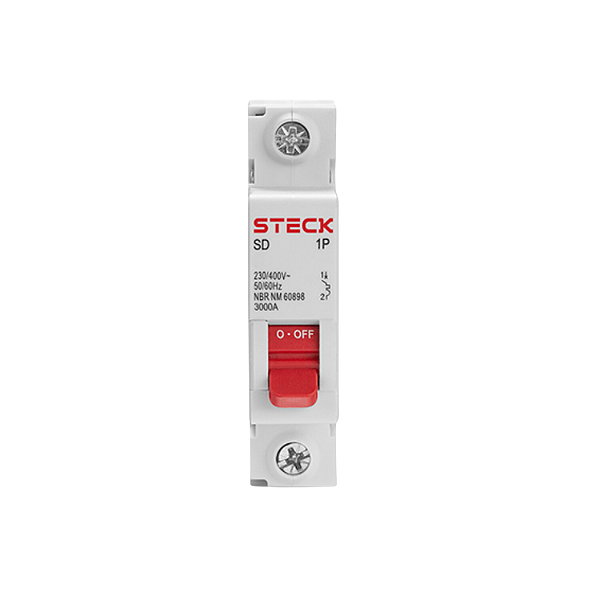 Disjuntor Monopolar 63A 1P CURVA C 3KA Steck SDD61C63
