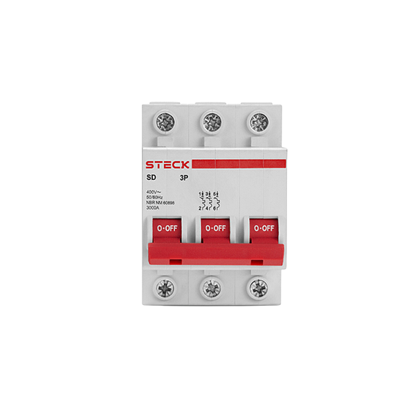 Disjuntor Tripolar 25A 3P CURVA C 3KA Steck SDD63C25