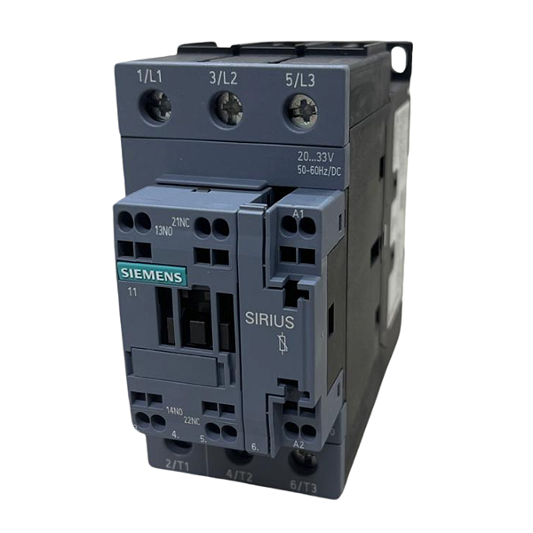 Contator Tripolar 50A 2033VCA 1NA+1NF 3RT20363NB30 - Siemens