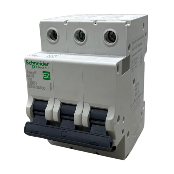 Disjuntor Easy9 3P 6A Curva C 3ka EZ9F33306 - Schneider