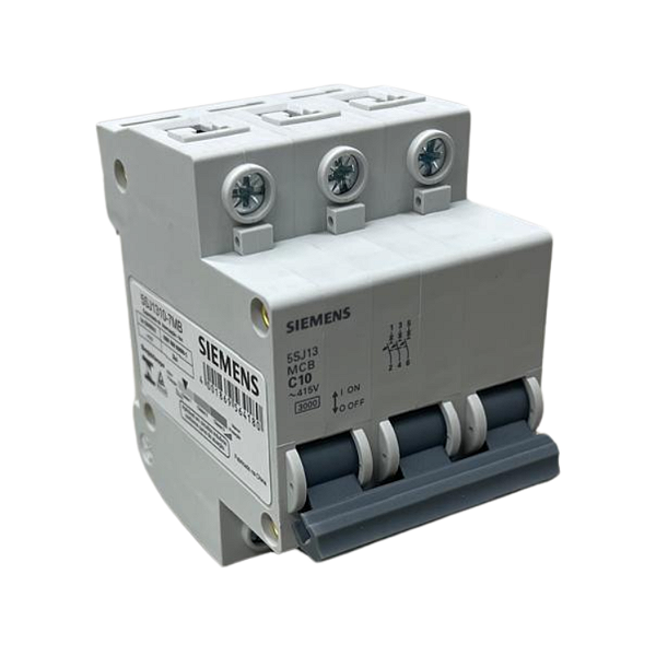 Disjuntor 3P 10A Curva C 3kA 5SJ13107MB - Siemens