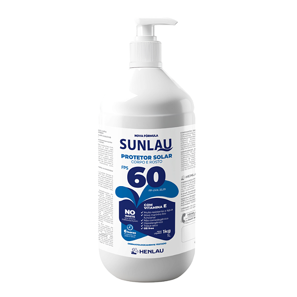Protetor Solar Sunlau FPS60 1 KG