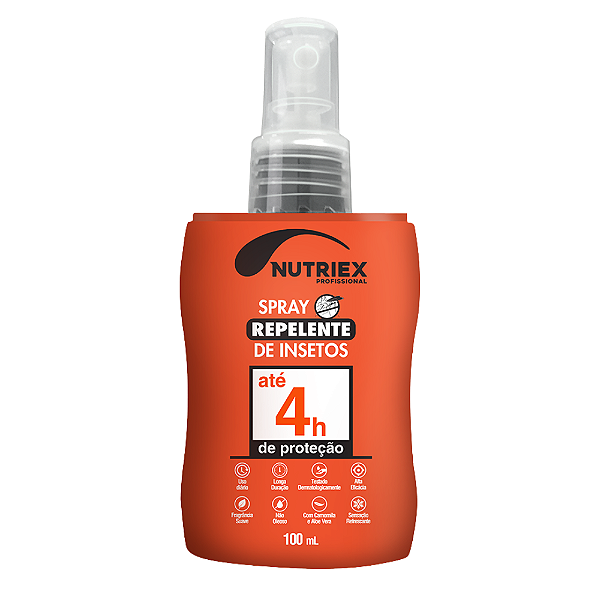 Kit 3 Repelentes Insetos 4 Horas Spray 100ML Nutriex
