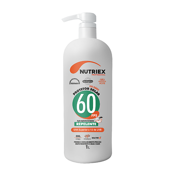 Protetor Solar Com Repelente FPS 60 1L Nutriex