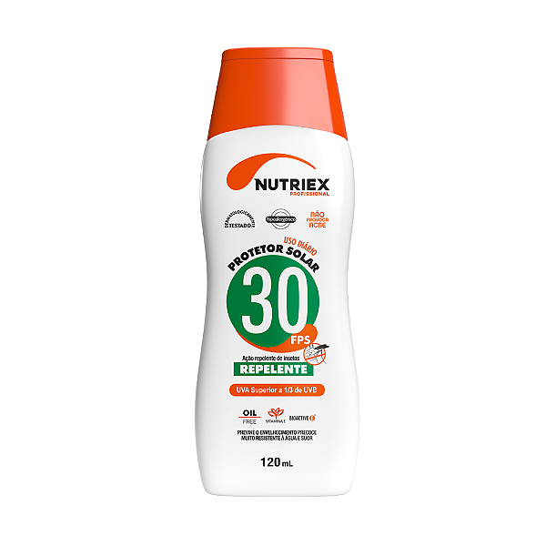 Kit 3 Protetor Solar Com Repelente FPS 30 120ml Nutriex