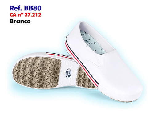 Tênis Segurança Elástico Branco Softworks Bb80 Ca 37212 Branco