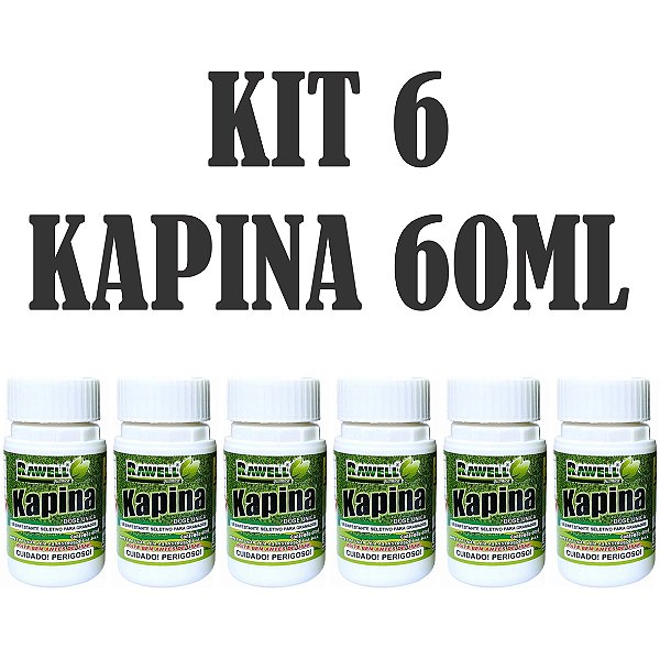 KIT 6 Kapina 60ml - Rawell Química
