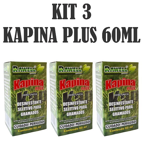 KIT 3 Kapina Plus 60ml - Rawell Química