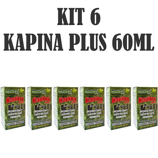 KIT 6 Kapina Plus 60ml - Rawell Química