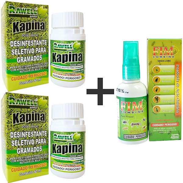 Kit 2un Kapina 60ml + 1un Fim Combina 40ml