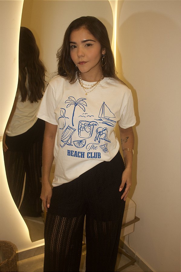Tshirt em Algodão Com Estampa