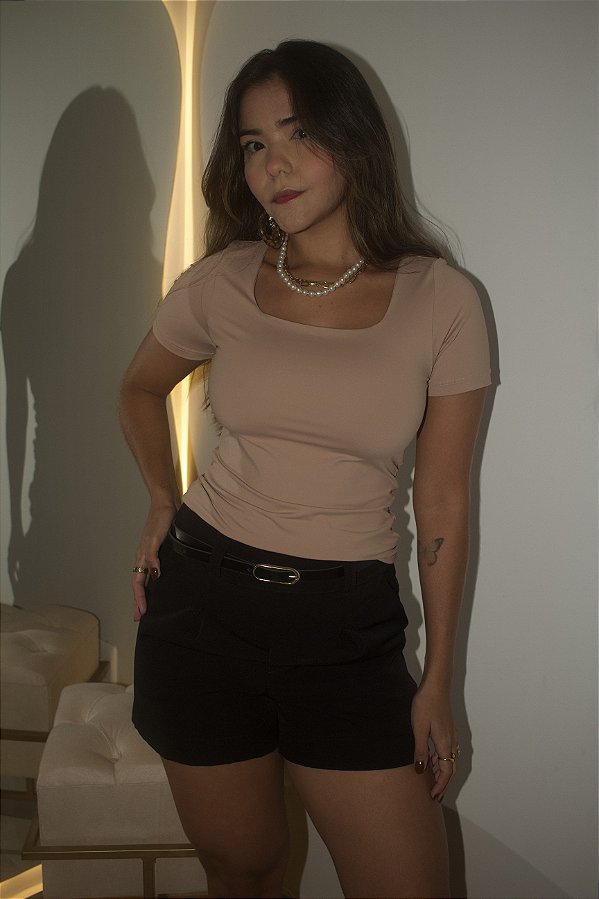 Short Alfaiataria Com Cinto